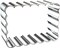 Rectangle Cookie Cutter Set with Scalloped Edge Assorted Sizes - 5 Inch, 4 Inch, 3 Inch, 2 Inch - Fluted Edge Plaque Frame Rectangluar Cookie Cutters Shapes Fondant Molds - Stainless Steel